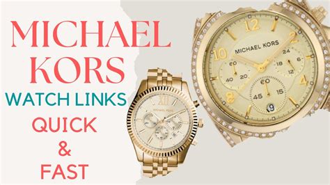 how to remove links from a fake michael kors watch|michael kors watch replacement screws.